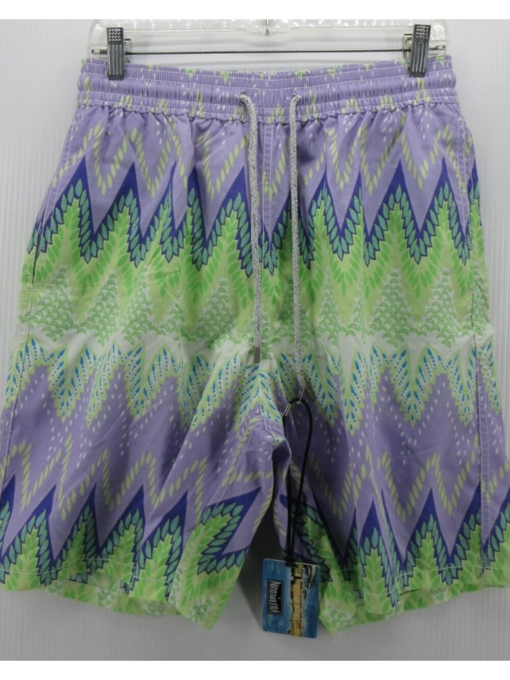 Vilebrequin Swim Trunks XL Bathing Suit Abstract Chevron Resort NEW